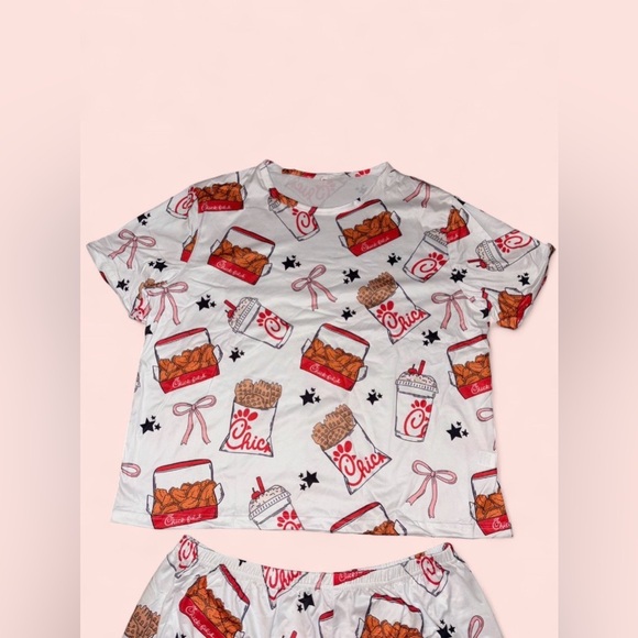 Women’s Two Piece Graphic PJ Set ~ NEW NEVER WORN ~ Size XXL | Polyester - Picture 12 of 14